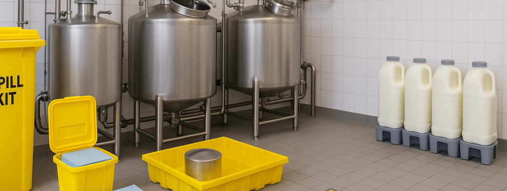 Effective Spill Management in Dairy Processing: Fats, Chemicals, and Hygiene