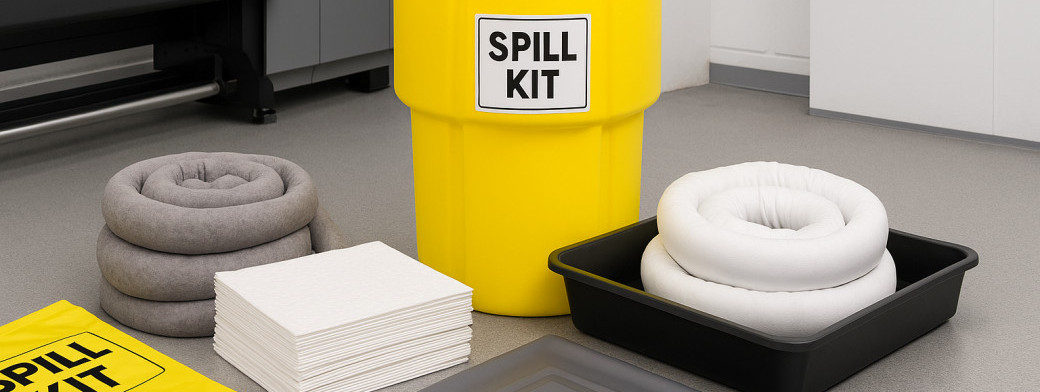 Ink, Solvent & Chemical Spill Control in Print Facilities