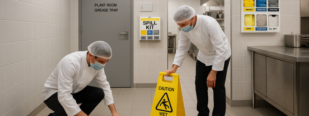 Kitchen Oils, Chemicals & Guest-Area Safety