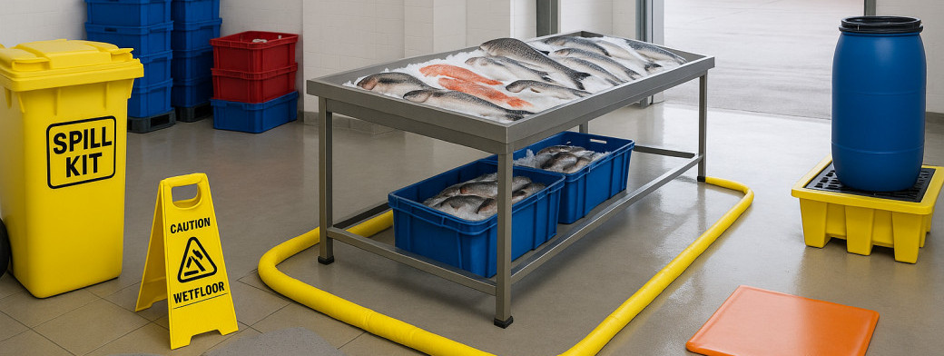 Managing Biofluids in Fish Markets: Safety, Clean-Up, and Prevention