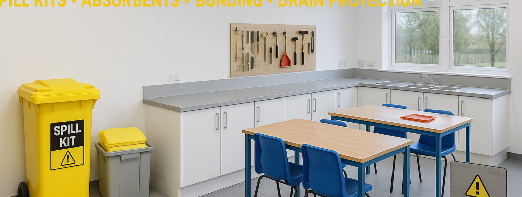 Safe Spill Management in School Design and Technology Rooms