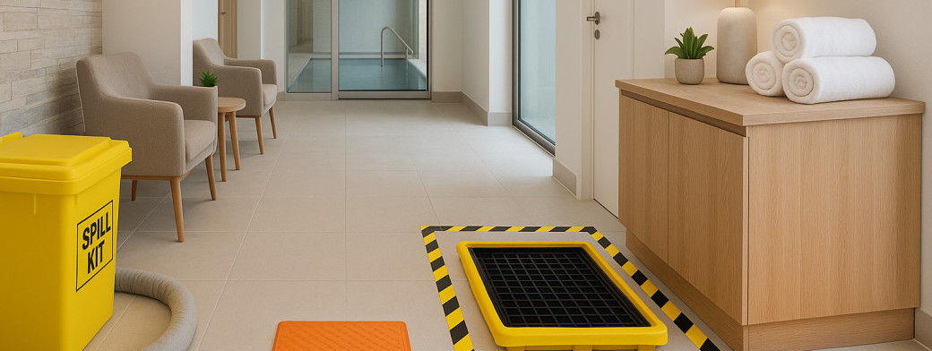 Spa Hotels: Managing Oil, Lotion & Chemical Spills Safely