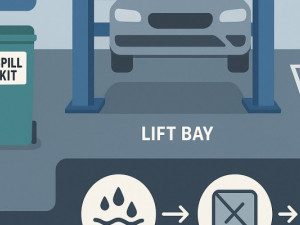 Spill Control in Automotive Garages: Oils, Coolants & AdBlue