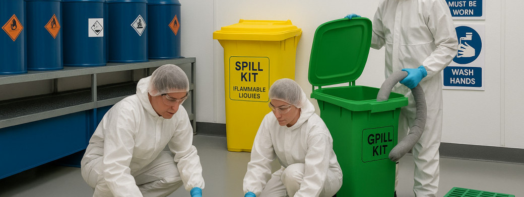 Spill Control in Cosmetics Manufacturing: Managing Oils, Fragrances and Pigments Spill Control in Cosmetics Manufacturing: Managing Oils, Fragrances and Pigments