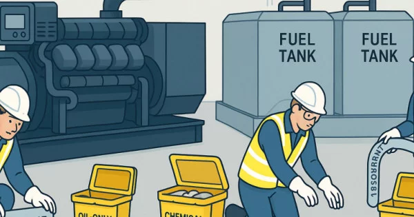 Spill Control Animation Spill Control in Data Centres: Managing Diesel & Electrolyte