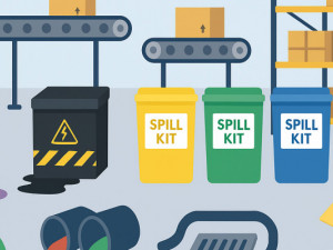 Spill Control in Fulfilment Centres: Battery Fluids & Packaging Inks