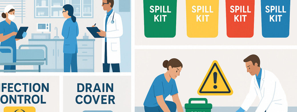 Spill Control in Hospitals: Managing Clinical and Laboratory Fluids