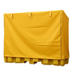 4 Drum In-Line Spill Pallet with Framed Cover 4 Drum In-Line Spill Pallet with Framed Cover