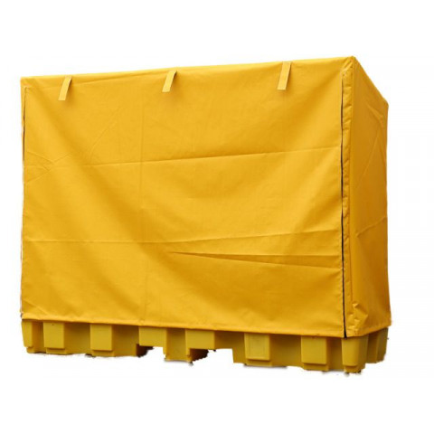 Showing image for 4 Drum In-Line Spill Pallet with Framed Cover 4 Drum In-Line Spill Pallet with Framed Cover image