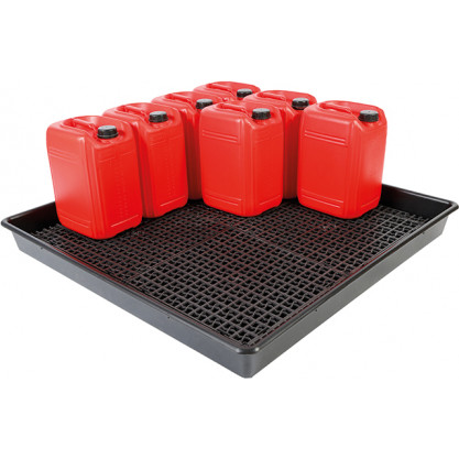 Showing image for 1.2m x 1.2m Xtra-Large Bunded Drum Tray 1.2m x 1.2m Xtra-Large Bunded Drum Tray 81 to 120cm Trays, Bunded Drum Trays image