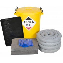 90 Litre General Purpose Spill Kit with Drip Tray 90 Litre General Purpose Spill Kit with Drip Tray