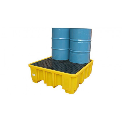 4 Drum Spill Pallet - High Profile (YELLOW) image