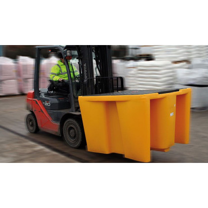 Showing image for Single IBC Containment Bund With Grid (YELLOW) Single IBC Containment Bund With Grid (YELLOW) IBC Containment image