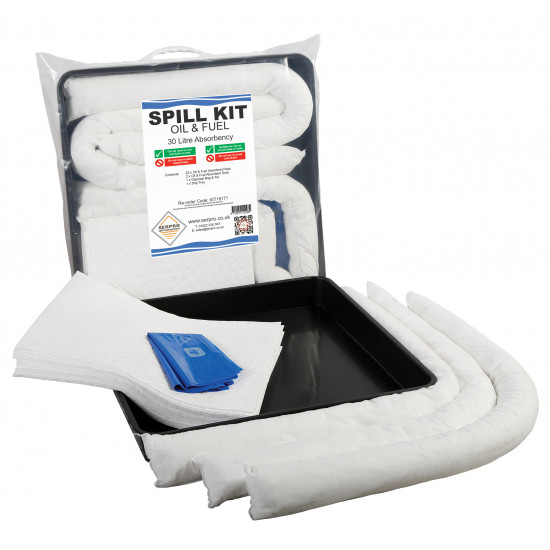 Showing image for 30 Litre Oil and Fuel Compact Spill Kit with Drip Tray 30 Litre Oil and Fuel Compact Spill Kit with Drip Tray Oil and Fuel Spill Kits image