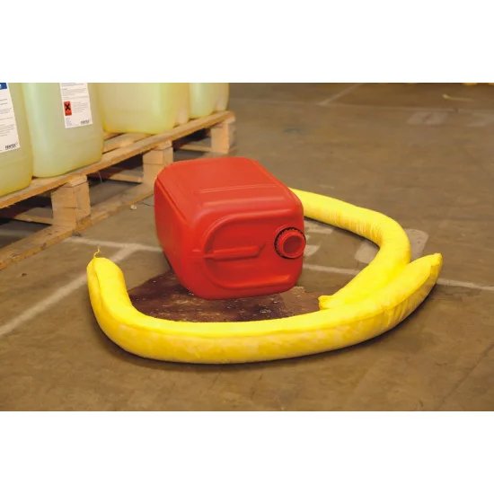 8CM X 1.2M CHEMICAL ABSORBENT SPILL SOCKS - ABORBS 80L - BOXED