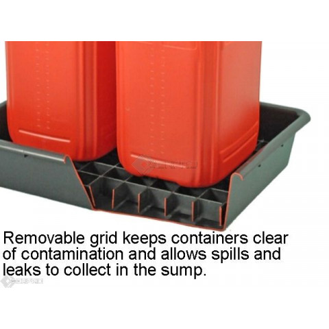 Showing image for 100 x 55cm Bunded Drum Lab Tray 100 x 55cm Bunded Drum Lab Tray 81 to 120cm Trays, 51 to 60cm Trays, Bunded Drum Trays image