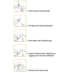 LuggageLock Security Tag - Pack 10 LuggageLock Security Tag - Pack 10