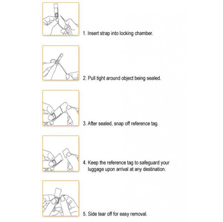 LuggageLock Security Tag - Pack 10 LuggageLock image