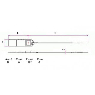 LuggageLock Security Tag - Pack 10 LuggageLock image