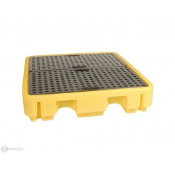4 Drum Spill Pallet - Low Profile (YELLOW) 4 Drum Spill Pallet - Low Profile (YELLOW)