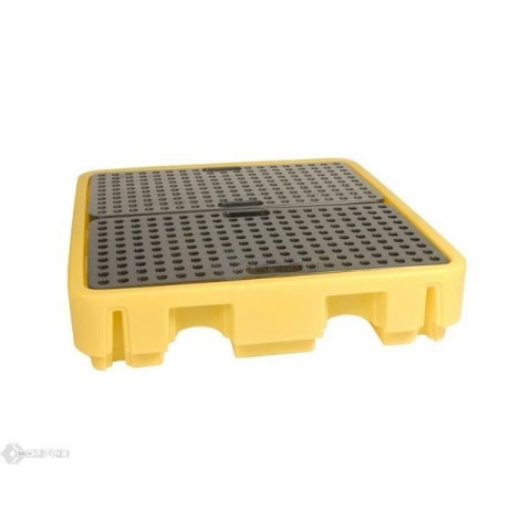 Showing image for 4 Drum Spill Pallet - Low Profile (YELLOW) 4 Drum Spill Pallet - Low Profile (YELLOW) image