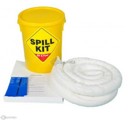 35 Litre Oil and Fuel Spill Kit in a Plastic Drum 35 Litre Oil and Fuel Spill Kit in a Plastic Drum
