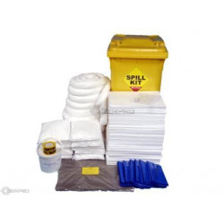 350 Litre Oil and Fuel Only Spill Kit in Wheeled Bin 350 Litre Oil and Fuel Only Spill Kit in Wheeled Bin