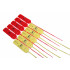 LuggageLock Security Tag - Pack 10 Red & Yellow