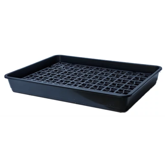 117 X 40cm Bunded Drip Tray 18 Litre Spill Containment With Removable Grid Durable Recycled Polypropylene Ideal For Small Drum~5060926291048 03c Mp
