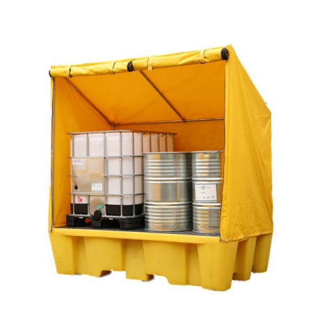 Double IBC Spill Pallet with Framed Cover image
