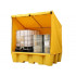 Double IBC Spill Pallet with Framed Cover