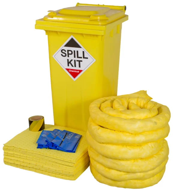 Keep Your Workplace Safe with the 100 Litre Chemical/Universal Mobile Spill Kit