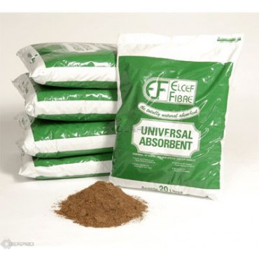 Elcef Oil Selective Absorbent Fibre Pallet 100 x 20L bags Loose ELCEF Oil Selective Fibre image
