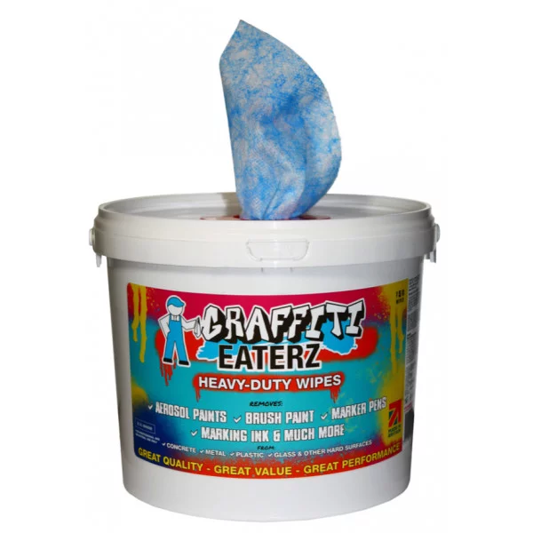 12 Tubs x 150 Wipers Graffiti Eaterz Wipes