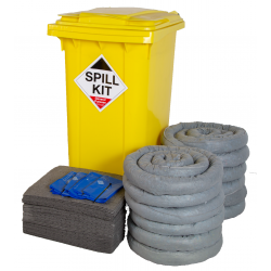 240 Litre General Purpose/Maintenance Spill Kit in Wheeled Bin 240 Litre General Purpose/Maintenance Spill Kit in Wheeled Bin