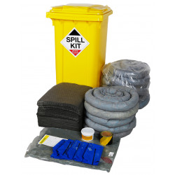 250 Litre General Purpose/Maintenance Spill Kit in Wheeled Bin 250 Litre General Purpose/Maintenance Spill Kit in Wheeled Bin