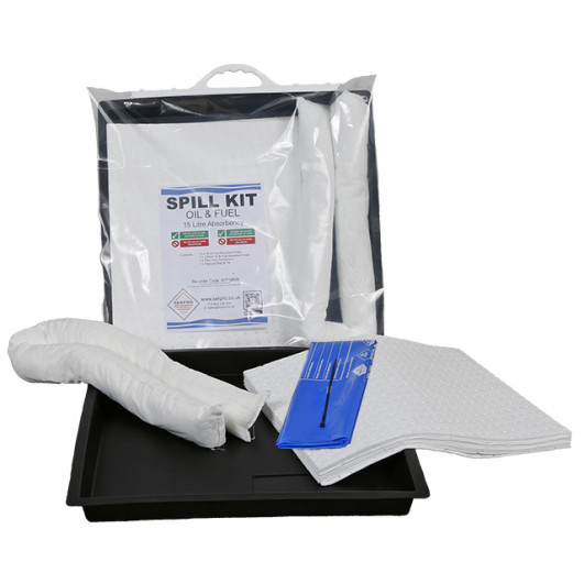 Showing image for 15 Litre Oil and Fuel Spill Kit with Flexi-Tray 15 Litre Oil and Fuel Spill Kit with Flexi-Tray image