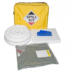 50 Litre Oil and Fuel Spill Kit in a Shoulder Bag With Drain Cover 50 Litre Oil and Fuel Spill Kit in a Shoulder Bag With Drain Cover