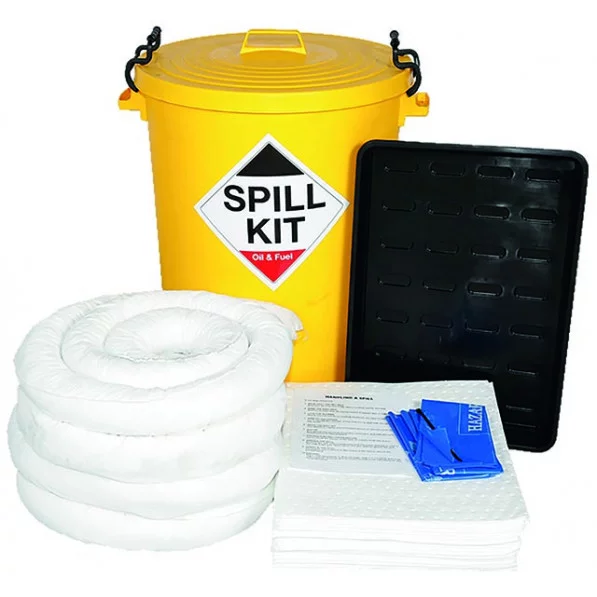 90 Litre Oil and Fuel Spill Kit with Drip Tray
