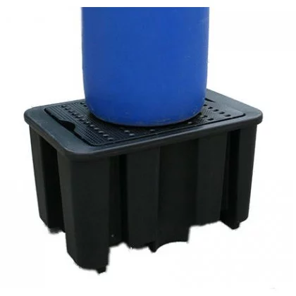 Single Drum Spill Pallet (Black) Jonesco Spillpallets