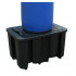 Single Drum Spill Pallet (Black)