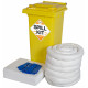 120 Litre Oil and Fuel Only Spill Kit in Wheeled Bin Oil and Fuel Spill Kits image