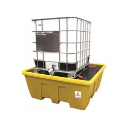 Low Profile Single IBC Containment Bund (YELLOW)