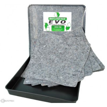 Showing image for 10 EVO Natural Fibre Absorbents with 60x60 drip tray 10 EVO Natural Fibre Absorbents with 60x60 drip tray EVO Absorbent Pads image