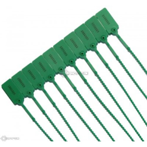 100 Tamper Proof Security Tags - GREEN | SERPRO | Serpro Ltd