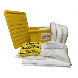 45 Litre Oil and Fuel Spill Kit in a Clip Top Tote Tub