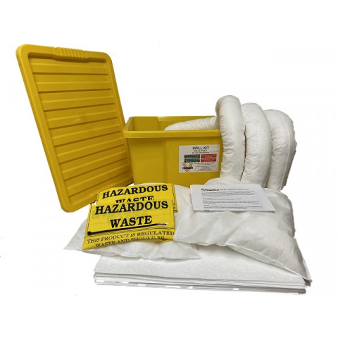 45 Litre Oil and Fuel Spill Kit in a Clip Top Tote Tub Oil and Fuel Spill Kits image