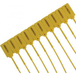 50 Tamper Proof Security Tags - YELLOW