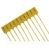 100 Tamper Proof Security Tags - YELLOW